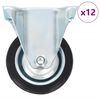 vidaXL 12 ks pevn&eacute; kolieska 75 mm