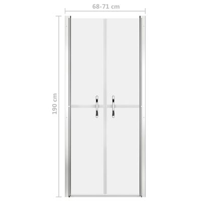 vidaXL Sprchové dvere, matné, ESG 71x190 cm