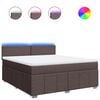 vidaXL Boxspring posteľ s matracom tmavohned&aacute; 180x200 cm l&aacute;tka