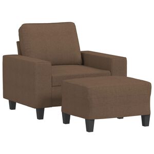 vidaXL Kreslo s podnožkou hned&eacute; 60 cm l&aacute;tkov&eacute;