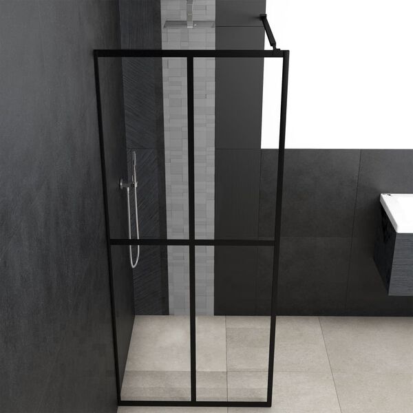 vidaXL Sprchová zástena walk-in, priehľadné tvrdené sklo 140x195 cm