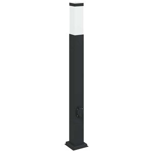 vidaXL Stĺpikov&eacute; svietidlo so z&aacute;suvkou 80 cm čierne IP44