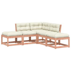 vidaXL 5-dielna z&aacute;hradn&aacute; s&uacute;prava pohoviek s vank&uacute;&scaron;mi mas&iacute;vny douglas