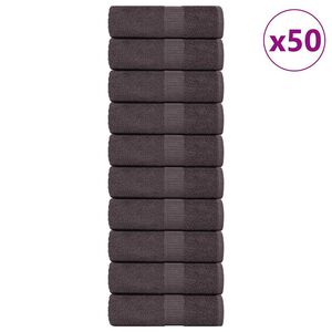 vidaXL Utierky na um&yacute;vanie FROGN 50 ks antracitov&eacute; 15x21 cm 360 g/m&sup2;