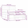 vidaXL Posteľ s pružinov&yacute;m r&aacute;mom s matracmi Kr&eacute;mov&aacute; 160 x 200 cm l&aacute;tka