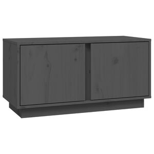vidaXL TV skrinka siv&aacute; 80x35x40,5 cm mas&iacute;vna borovica