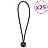 vidaXL Bungee &scaron;n&uacute;ry s guličkami 25 ks 21 x 0,5 cm