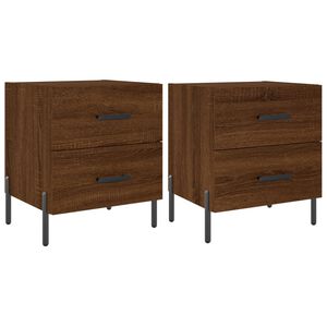 vidaXL Nočn&eacute; stol&iacute;ky 2 ks hned&yacute; dub 40x35x47,5 cm kompozitn&eacute; drevo