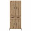 vidaXL Highboard Remeseln&yacute; dub 69,5 x 34 x 180 cm Kompozitn&eacute; drevo