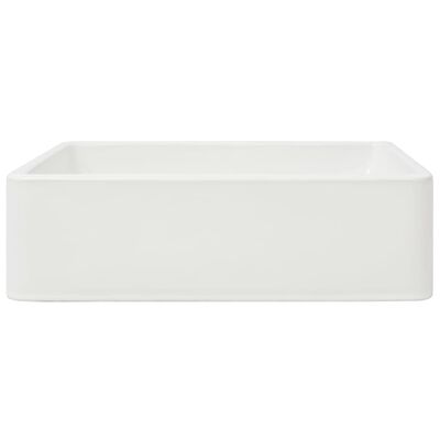 vidaXL Keramické umývadlo, biele, 41x30x12 cm