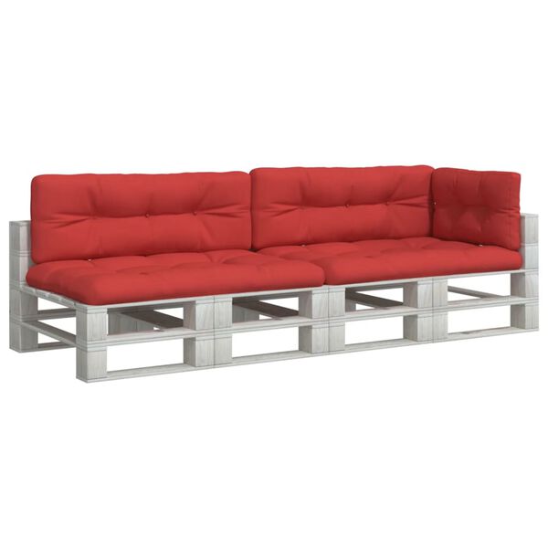 vidaXL Podložky na paletov&yacute; n&aacute;bytok 5 ks, červen&eacute;, l&aacute;tka