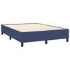 vidaXL Posteľn&yacute; r&aacute;m boxspring s matracom modr&yacute; 140x200 cm l&aacute;tka