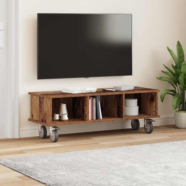 vidaXL TV stol&iacute;k Star&eacute; drevo 100 x 35 x 35 cm Kompozitn&eacute; drevo