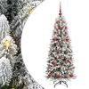 vidaXL Umel&yacute; vianočn&yacute; stromček s vianočn&yacute;mi guľami 120 cm 150 LED