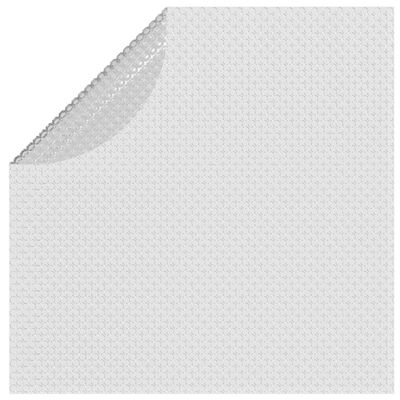 vidaXL Plávajúca solárna bazénová fólia z PE 488 cm sivá