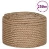 vidaXL Lano zo 100% juty 10 mm 250 m