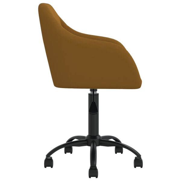 vidaXL Otočn&eacute; jed&aacute;lensk&eacute; stoličky 6 ks hned&eacute; zamatov&eacute;