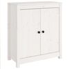 vidaXL Komoda biela 70x35x80 cm borovicov&yacute; mas&iacute;v
