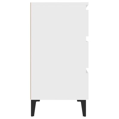 vidaXL Komoda, biela 60x35x69 cm, kompozitné drevo