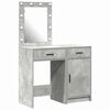 vidaXL Toaletn&yacute; stol&iacute;k 2 pcs Siv&aacute; 50 x 41 x 135 cm Kompozitn&eacute; drevo