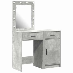vidaXL Toaletn&yacute; stol&iacute;k 2 pcs Siv&aacute; 50 x 41 x 135 cm Kompozitn&eacute; drevo