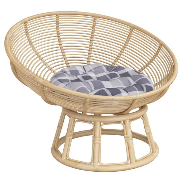 vidaXL Okr&uacute;hly vank&uacute;&scaron; siv&yacute; k&aacute;rovan&yacute; &Oslash; 60 x 11 cm oxfordsk&aacute; l&aacute;tka