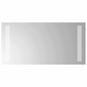 vidaXL Zrkadlo do k&uacute;peľne s LED Priehľadn&aacute; 40 x 20 cm tvrden&eacute; sklo