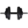 vidaXL N&aacute;stenn&aacute; posilňovacia veža s činkami barbell a dumbbell 60,5 kg