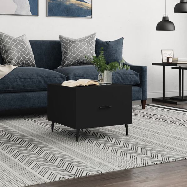 vidaXL Konferenčn&yacute; stol&iacute;k čierny 50x50x40 cm spracovan&eacute; drevo