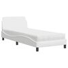 vidaXL Posteľ s matracom Dover biela 90x200 cm umel&aacute; koža