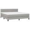 vidaXL Boxspring posteľ s matracom bledosiv&aacute; 180x200 cm l&aacute;tka
