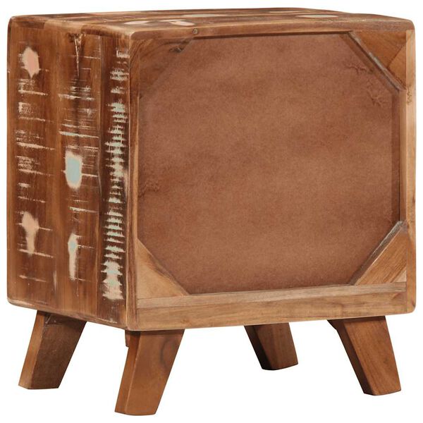 vidaXL Nočn&aacute; skrinka 40x32x46 cm Rekultivovan&eacute; mas&iacute;vne drevo