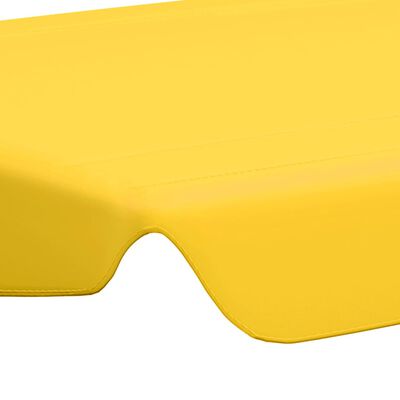 vidaXL Náhradná strieška na hojdačku, žltá 188/168x145/110 cm