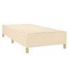 vidaXL Posteľn&yacute; r&aacute;m boxspring s matracom kr&eacute;mov&yacute; 90x190 cm l&aacute;tka