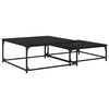 vidaXL Konferenčn&yacute; stol&iacute;k 2 pcs Čierny dub 80 x 80 x 35 cm