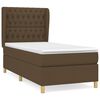 vidaXL Boxspring posteľ s matracom tmavohned&aacute; 100x200 cm l&aacute;tka