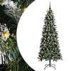 vidaXL Umel&yacute; vianočn&yacute; stromček Zelen&aacute; 180 cm PVC, plast a oceľ