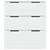vidaXL Komoda biela 60x30x70 cm spracované drevo