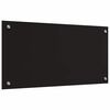 vidaXL Kuchynský backsplash 2 pcs Čierna 80 x 40 cm tvrdené sklo