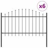 vidaXL Z&aacute;hradn&yacute; plot WOERDEN 6 ks 170 x 140 cm Siv&aacute;