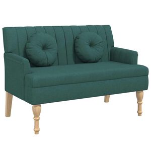 vidaXL Lavička s vank&uacute;&scaron;mi tmavozelen&aacute; 113x64,5x75,5 cm l&aacute;tka