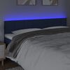 vidaXL Čelo postele s LED modr&eacute; 160x5x78/88 cm l&aacute;tka