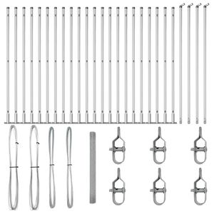 vidaXL Stĺp na plot. Strieborn&aacute;