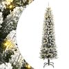 vidaXL Umel&yacute; vianočn&yacute; stromček 300 LED a snehov&eacute; vločky 240 cm