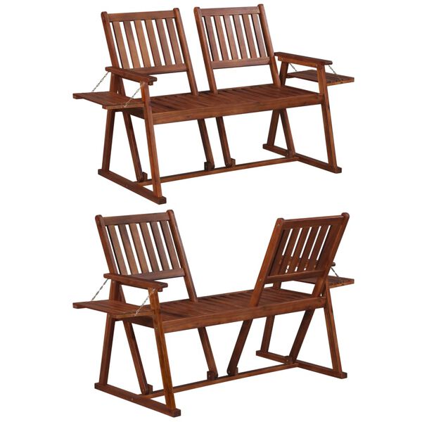 vidaXL Z&aacute;hradn&aacute; lavička z ak&aacute;ciov&eacute;ho dreva 165 cm