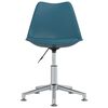 vidaXL Otočn&eacute; jed&aacute;lensk&eacute; stoličky 4 ks tyrkysov&eacute; umel&aacute; koža