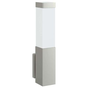 vidaXL Exteri&eacute;rov&eacute; n&aacute;stenn&eacute; svietidlo Strieborn&aacute; 10,5 x 6 x 33 cm