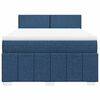 vidaXL Boxspring posteľ s matracom modr&yacute; 140x190 cm l&aacute;tka