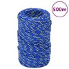 vidaXL Lodn&eacute; lano modr&eacute; 2 mm 500 m polypropyl&eacute;n