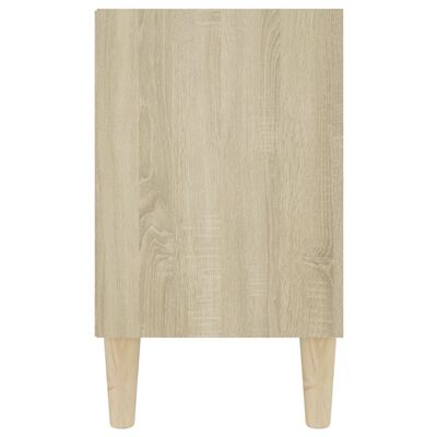 vidaXL TV stolík nohy z masívneho dreva dub sonoma 103,5x30x50 cm